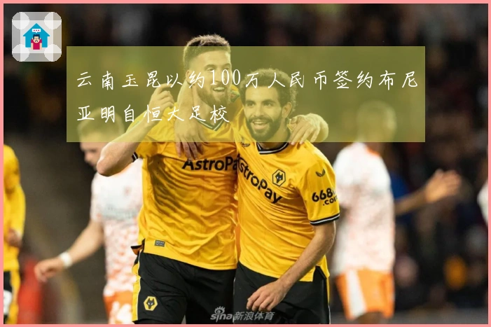 云南玉昆以约100万人民币签约布尼亚明自恒大足校