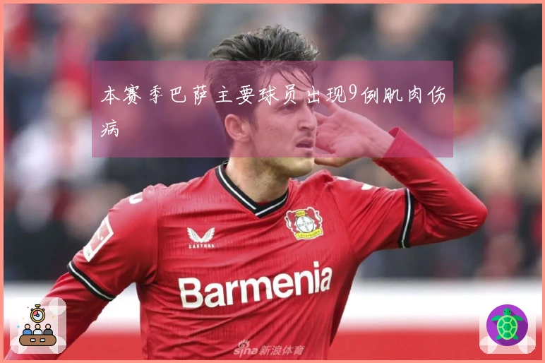 本赛季巴萨主要球员出现9例肌肉伤病